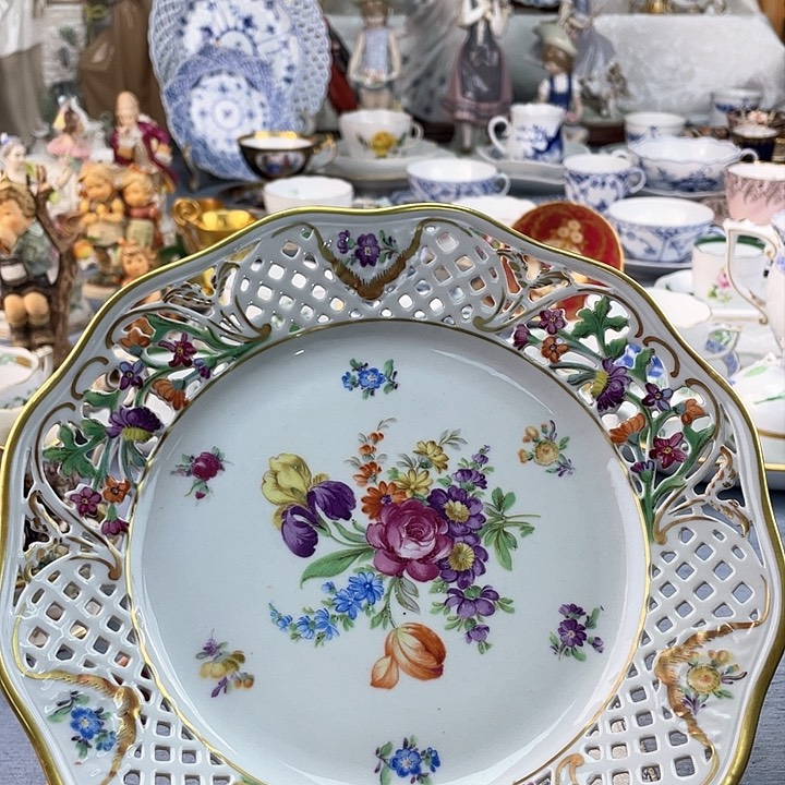 中古欧瓷瓷器小房子