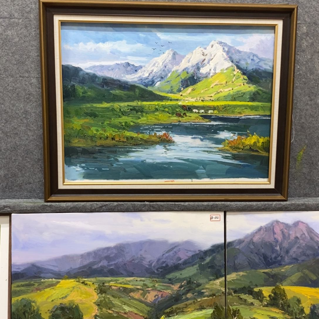 油画带外框画芯尺寸60x 80 c m