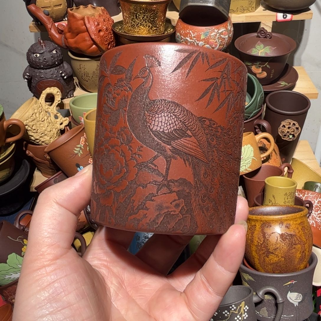 紫砂茶杯宜兴紫砂主人杯