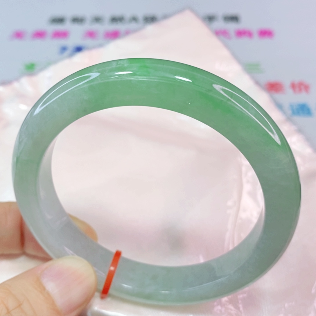 未镶嵌手镯翡翠57.8圈口正圈