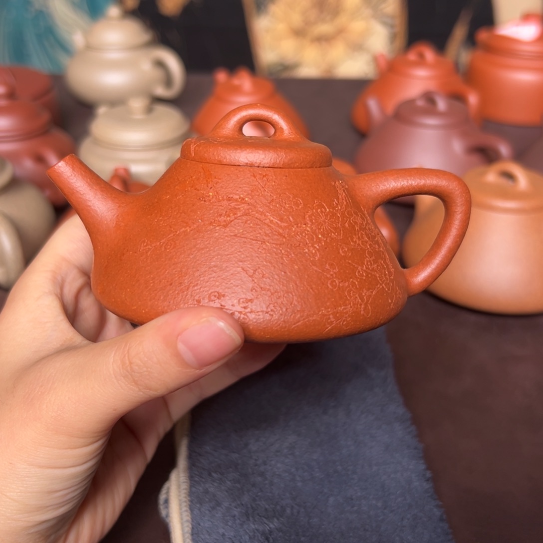 随***愿紫砂茶壶130，梅花