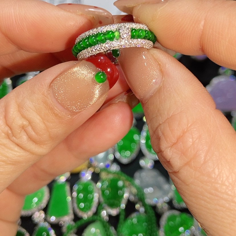 【闪购商品】翡翠戒指未镶嵌天然翡翠