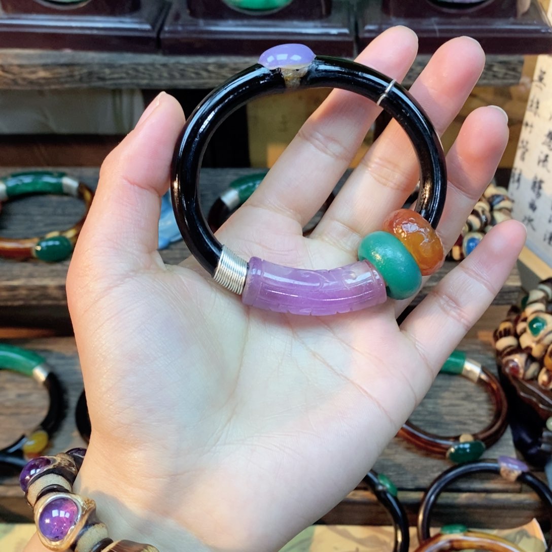 非金属无灵*草黑藤镯紫色