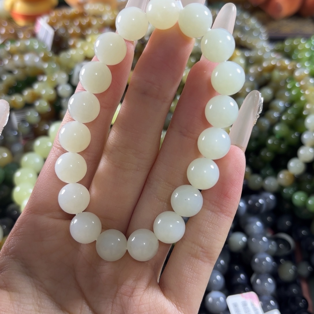 和田玉未镶嵌手链