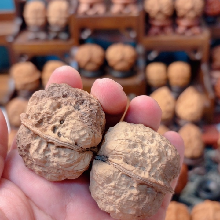 文玩核桃把件最***福乾坤金蟾