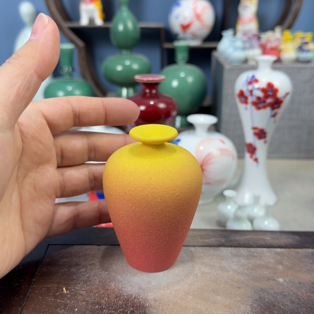 陶瓷手工小花器摆件