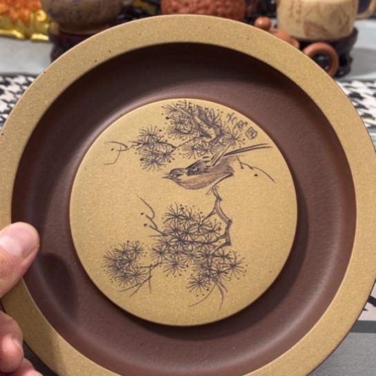 紫砂壶紫砂壶壶承直径十八公分