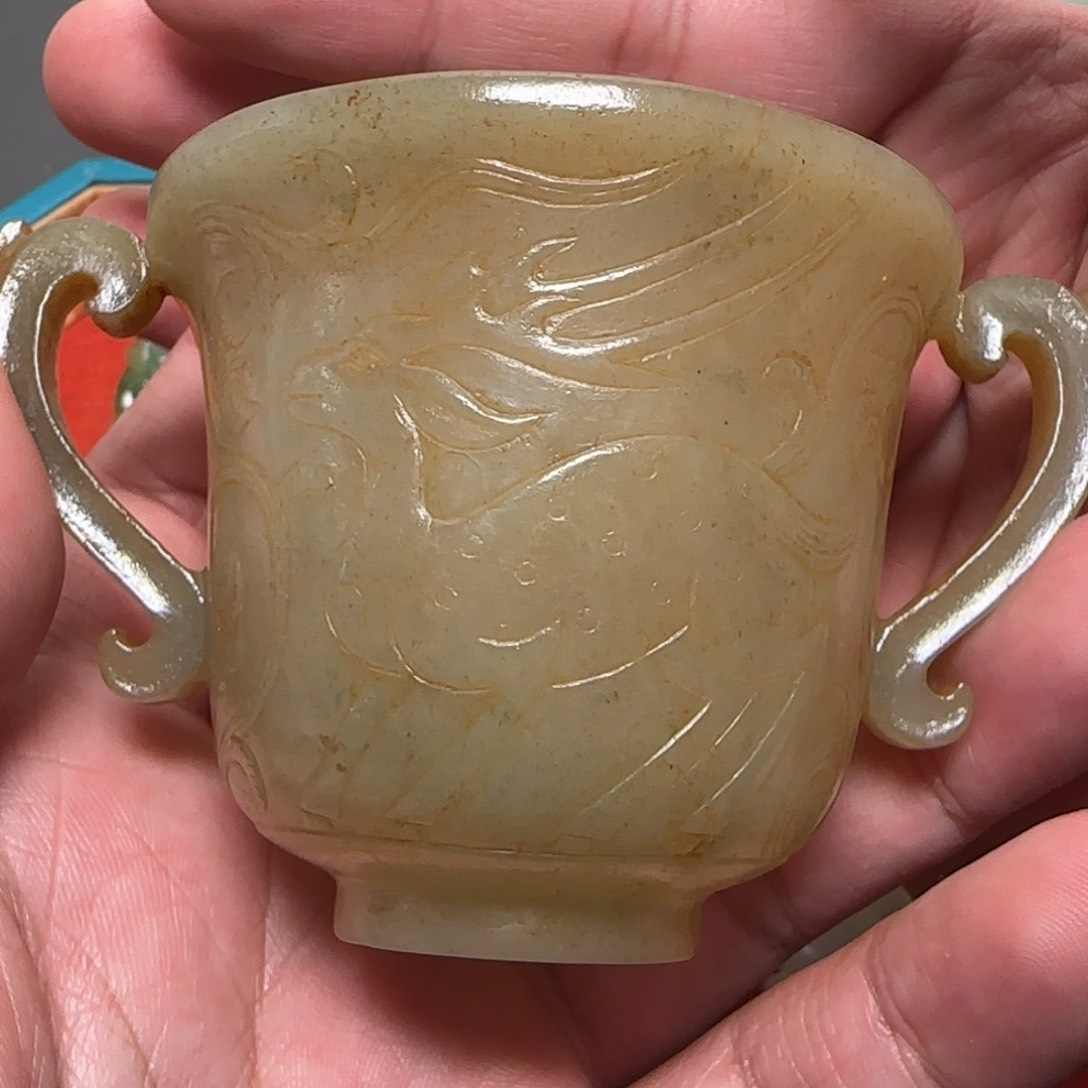 和田玉把件未镶嵌长**草