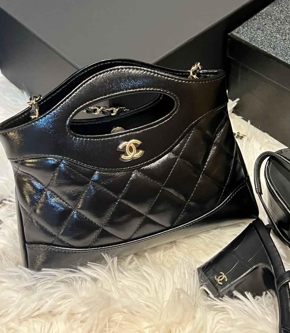 未使用 Chanel/香奈儿 黑金31bag nano