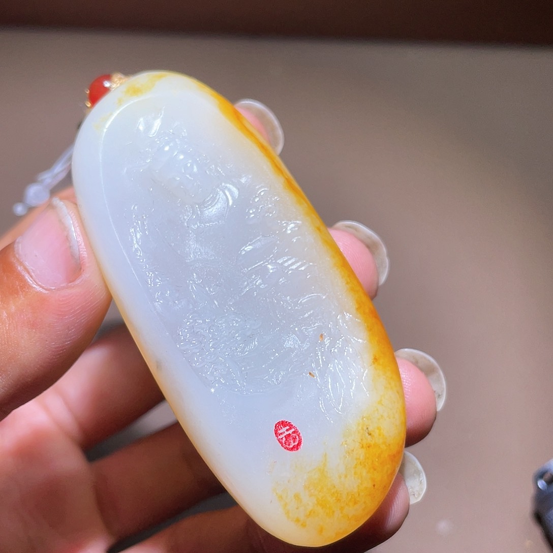 和田玉未镶嵌颈饰D2