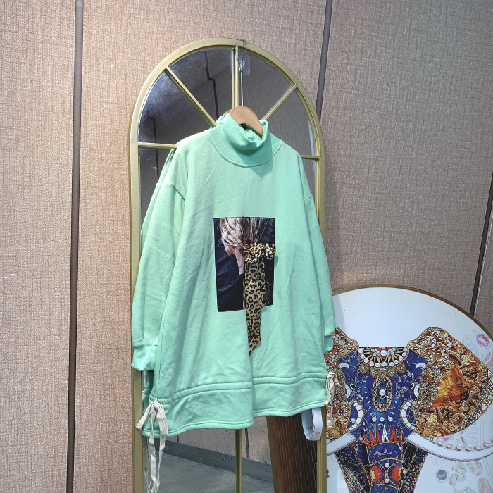 TT120孕妇绿色卫衣M90-120L130XL140