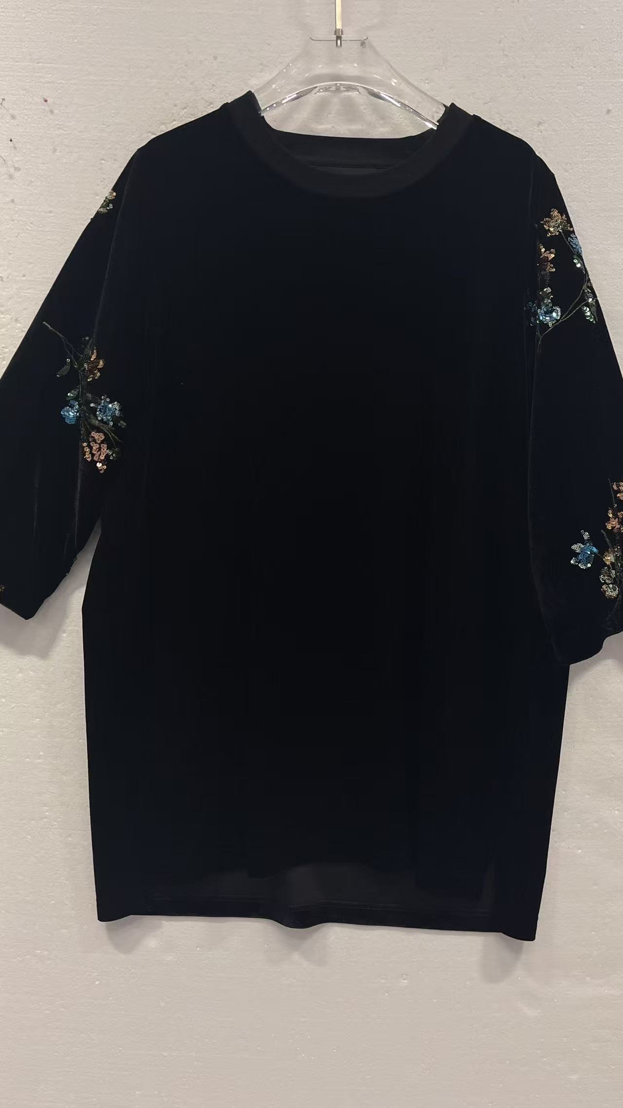 【娜姐福利6896】巴瑟大码女装针织宽松显瘦百搭长袖上衣款