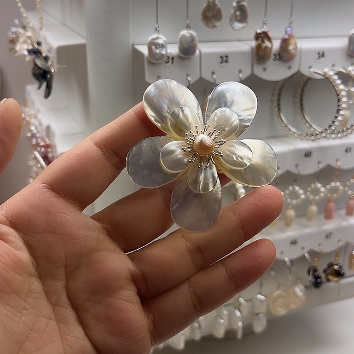 发夹未镶嵌淡水珍珠