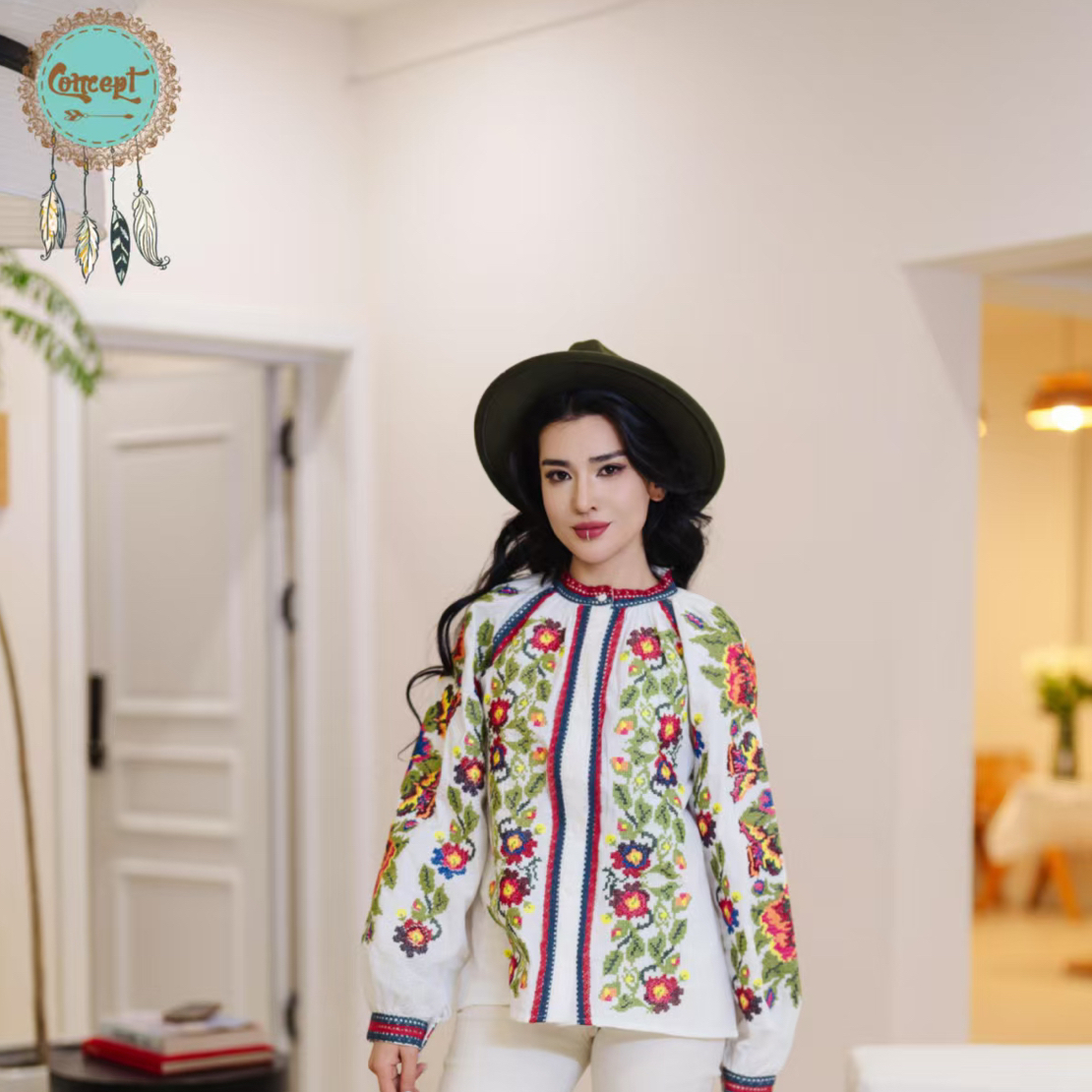 Concept重工刺绣衬衣