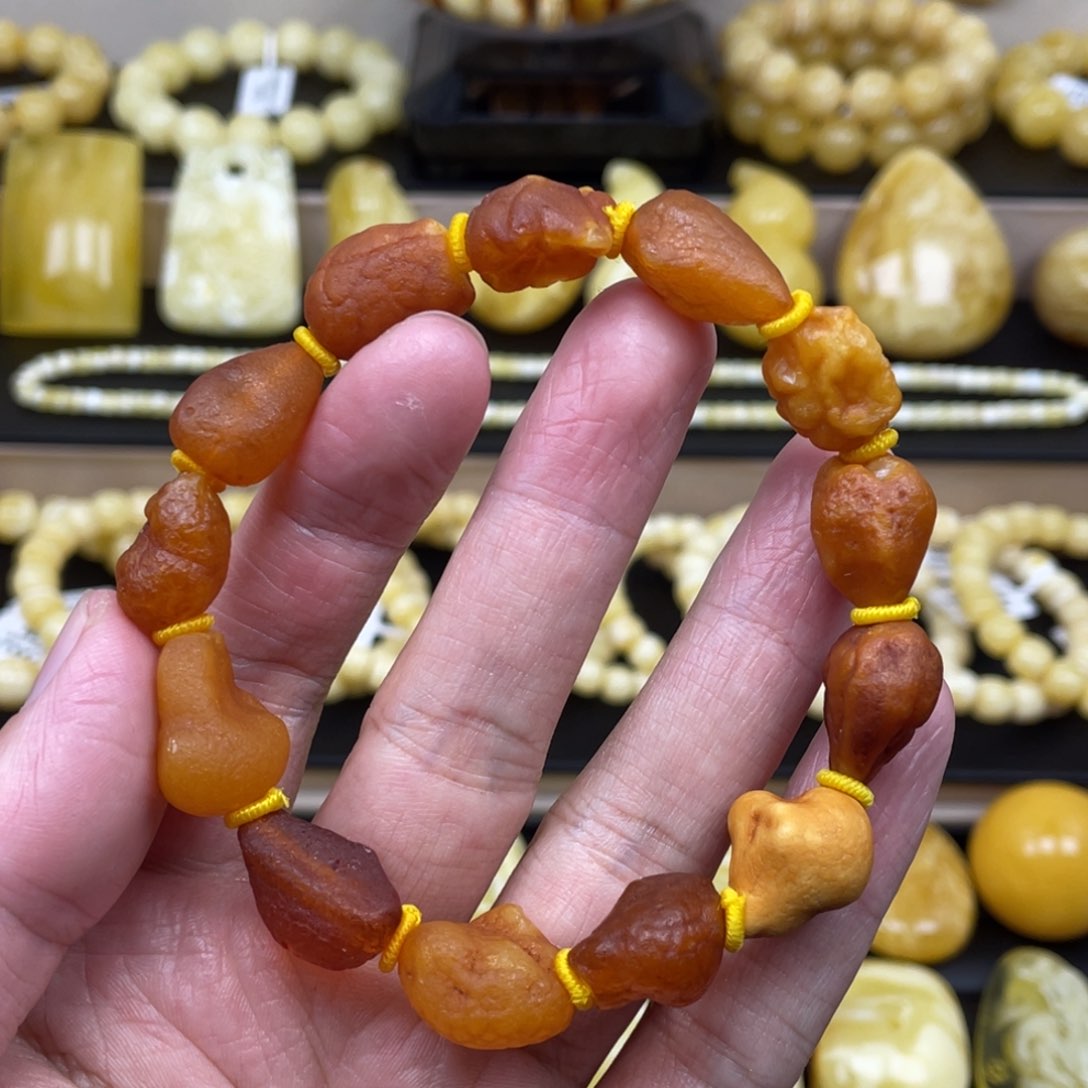 琥珀裸石未镶嵌琥珀蜜蜡