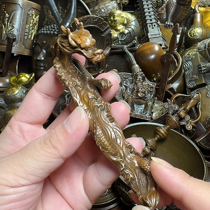 铜器摆件收收藏藏