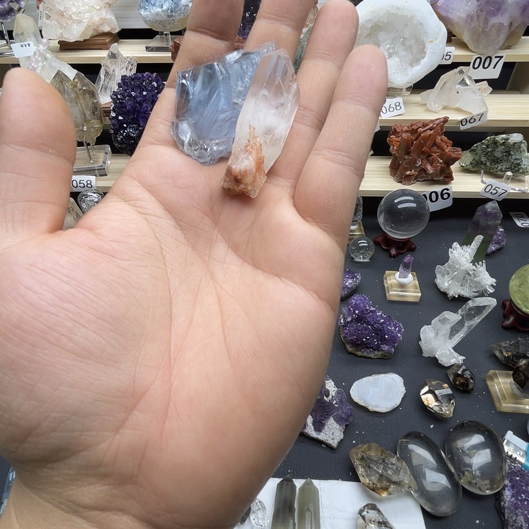 携***手石材天然水晶家居装饰摆件