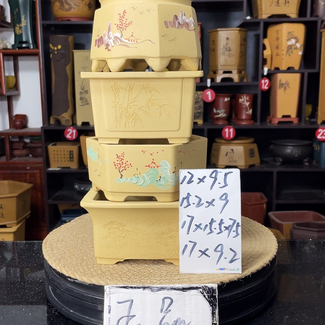 紫砂D-婉秋紫砂花盆