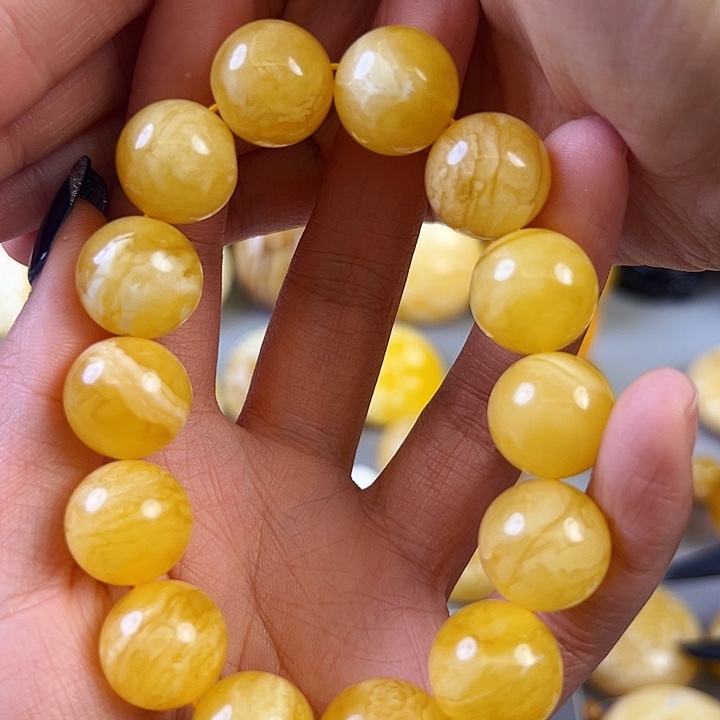 蜜蜡颈饰未镶嵌蜜蜡