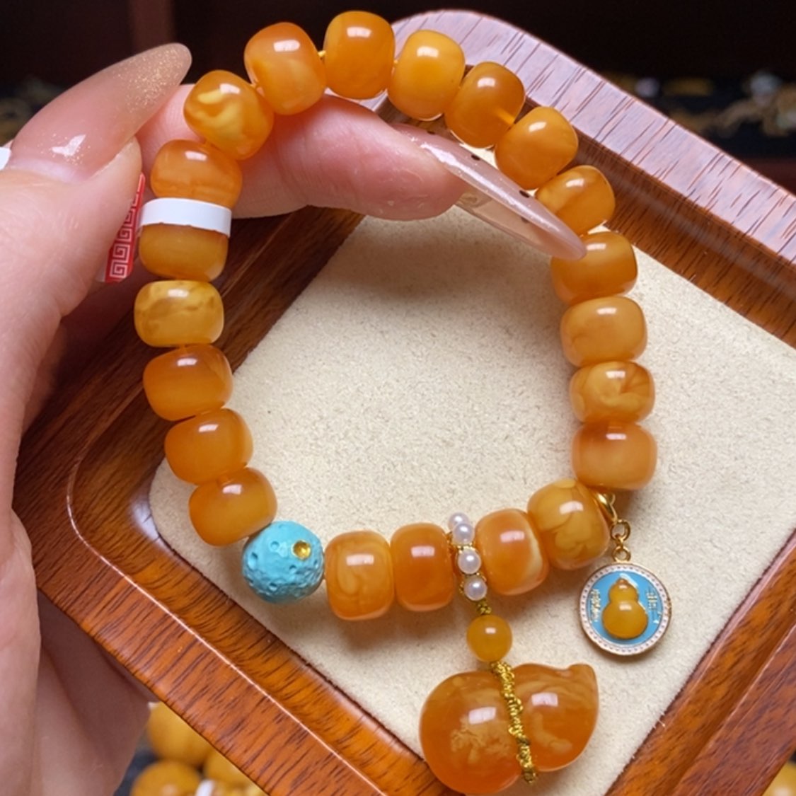 【闪购商品】蜜蜡手链未镶嵌手串