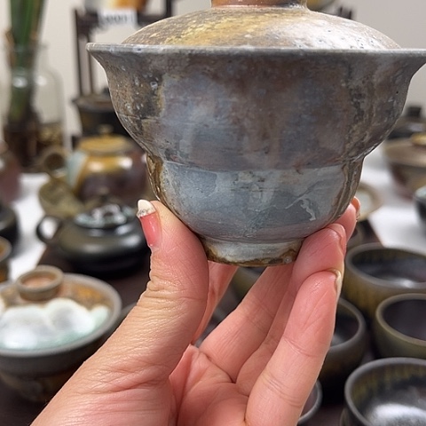 洒**点柴烧茶具柴烧茶具