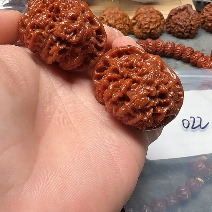 文玩核桃吊坠官帽022