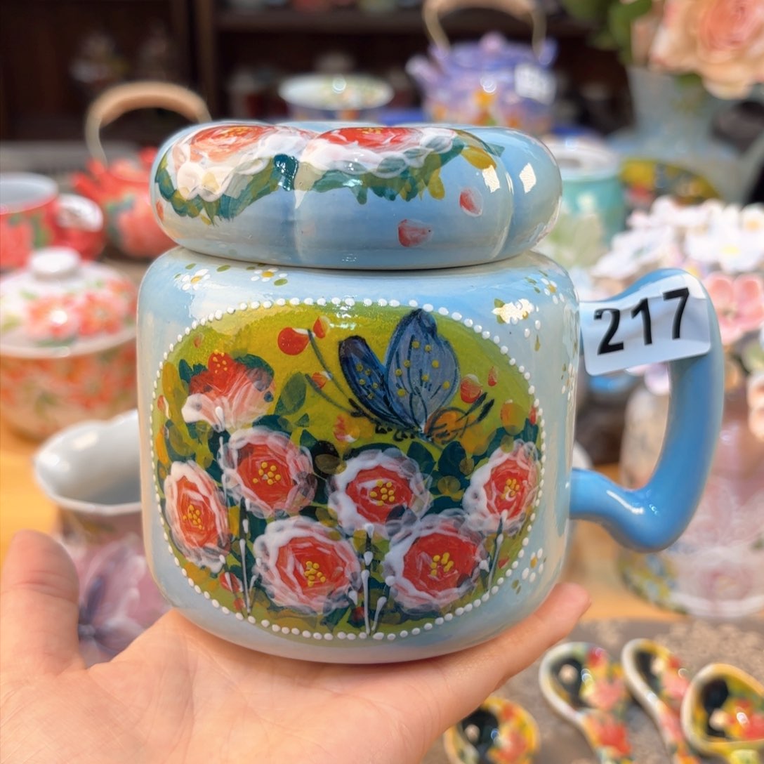 景德镇手绘高温釉下彩陶瓷茶具