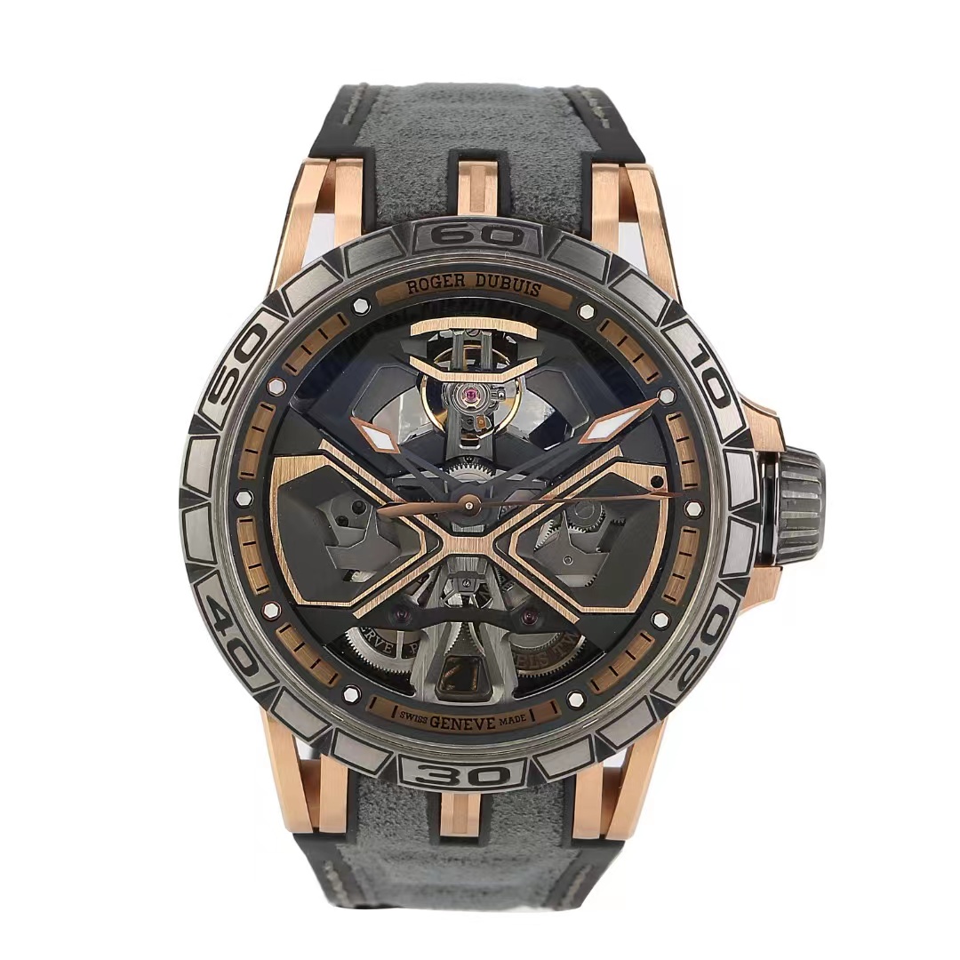 99新 ROGER DUBUIS/罗杰杜彼 钛金属/全镂空/自动机械/ 45mm/21