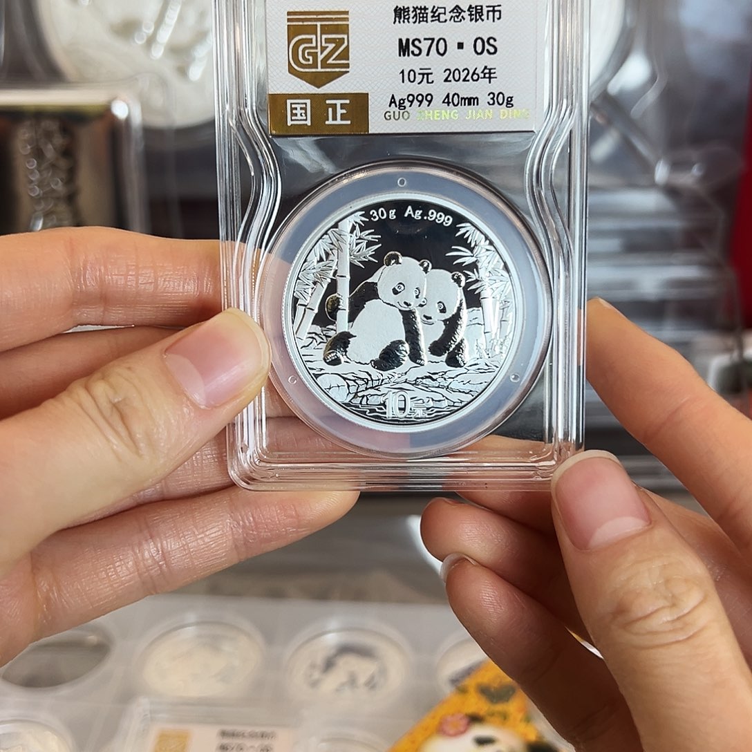 纯银30克封装银猫