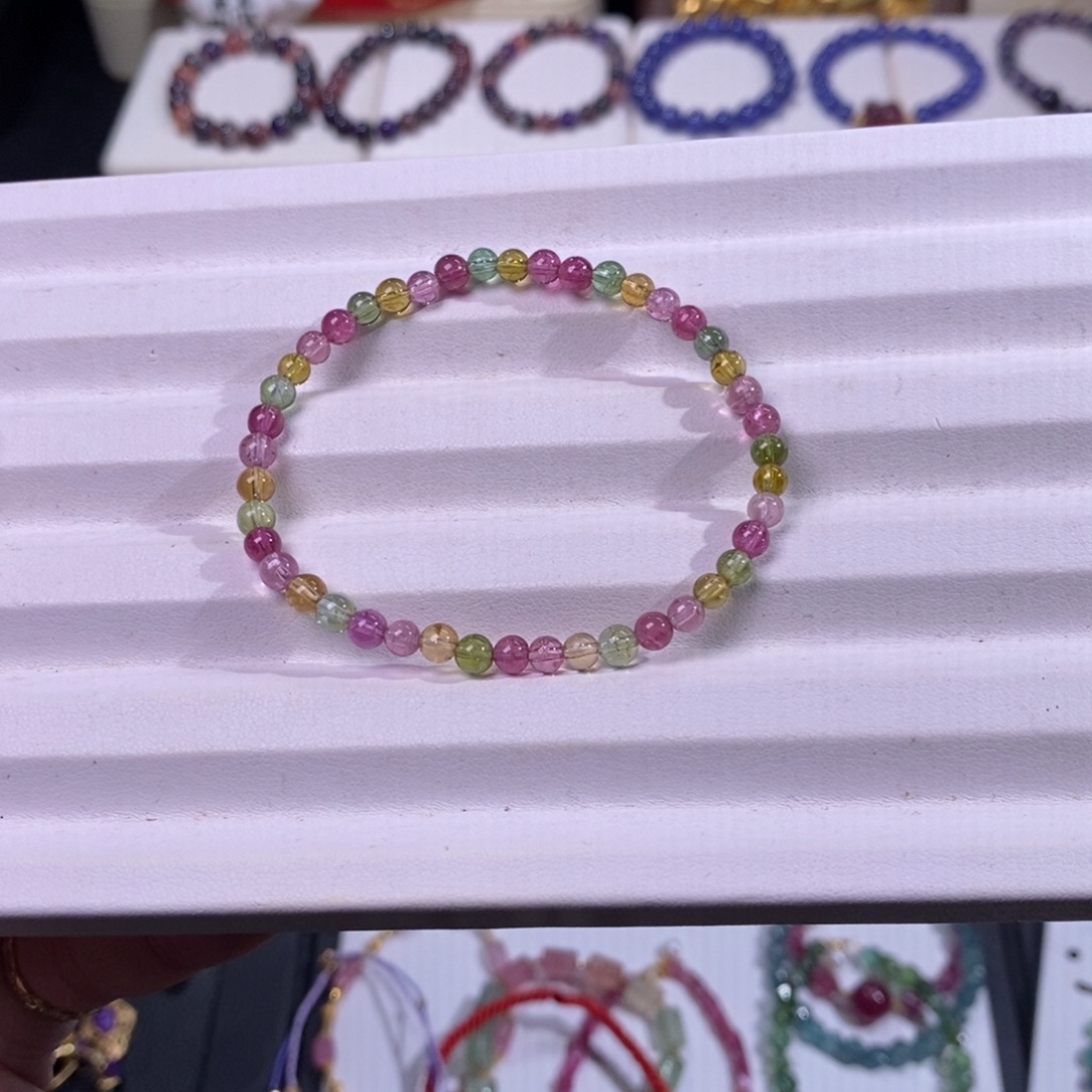 未镶嵌碧玺手链碧玺糖果手链