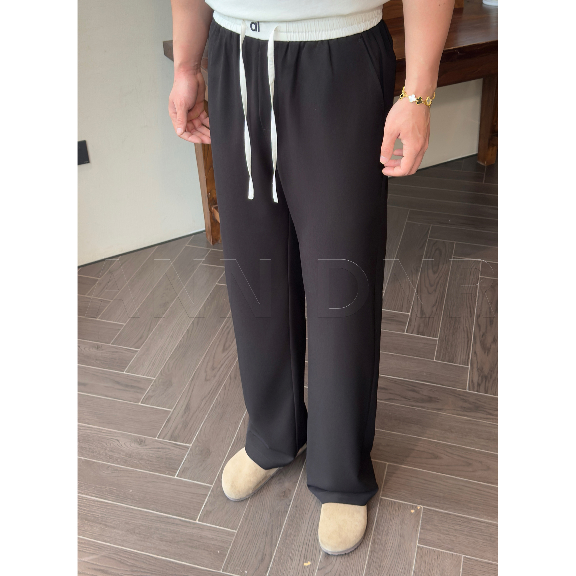 ANN DNR "AL速干裤“ 夏季AL高定系列速干垂感休闲直筒裤KL61263