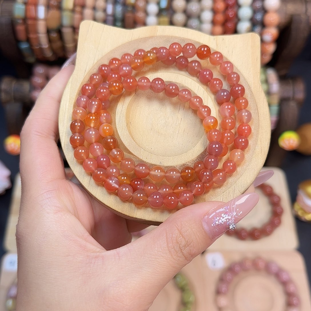 玛瑙/玉髓手串未镶嵌15