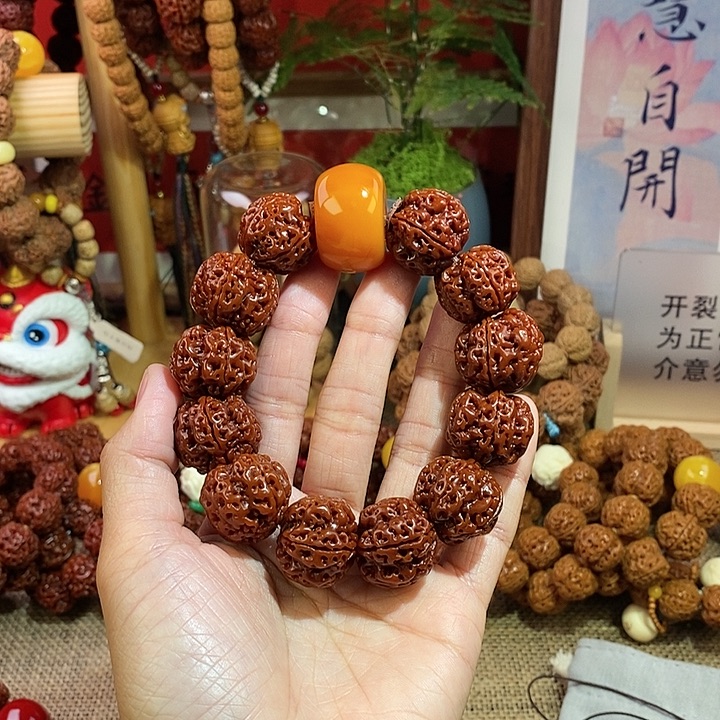 金刚菩提手串205玉华花蜜