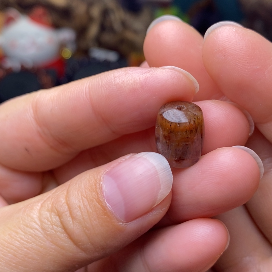 水晶A008老料极光桶珠未镶嵌