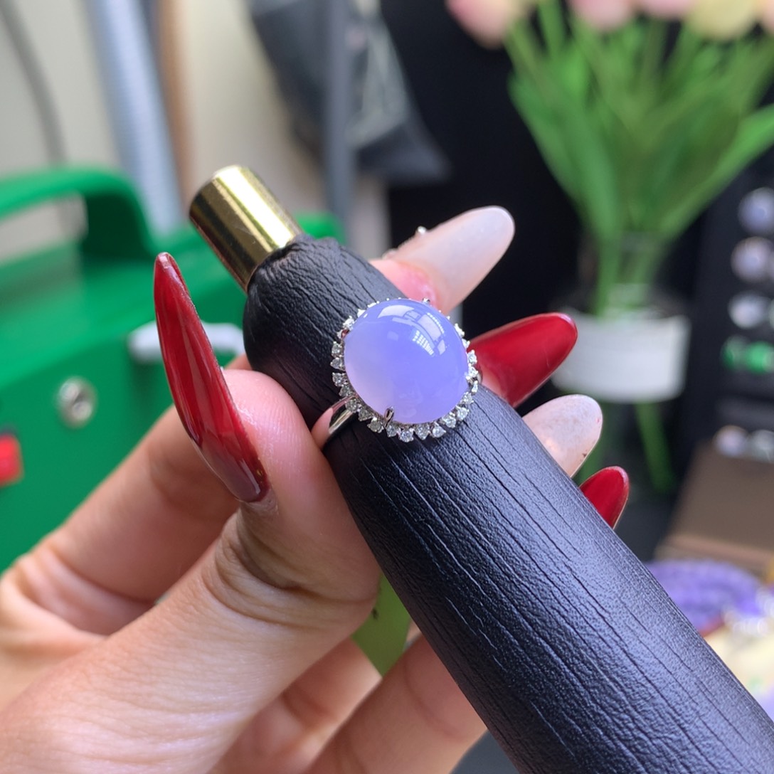 翡翠颈饰18K金镶嵌用****9天然