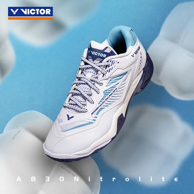 VICTOR/威克多A830NLU宽楦运动鞋全面型透气耐磨减震稳定羽毛球鞋