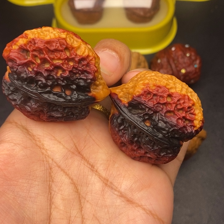 吊坠文玩核桃39尺领头羊金蟾