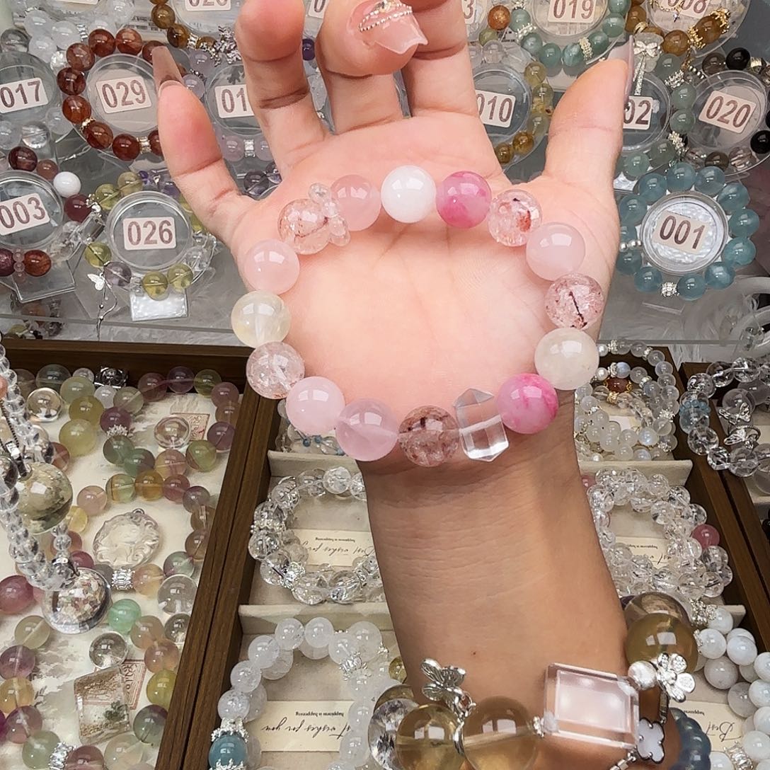 银S925镶嵌手链水晶8888899