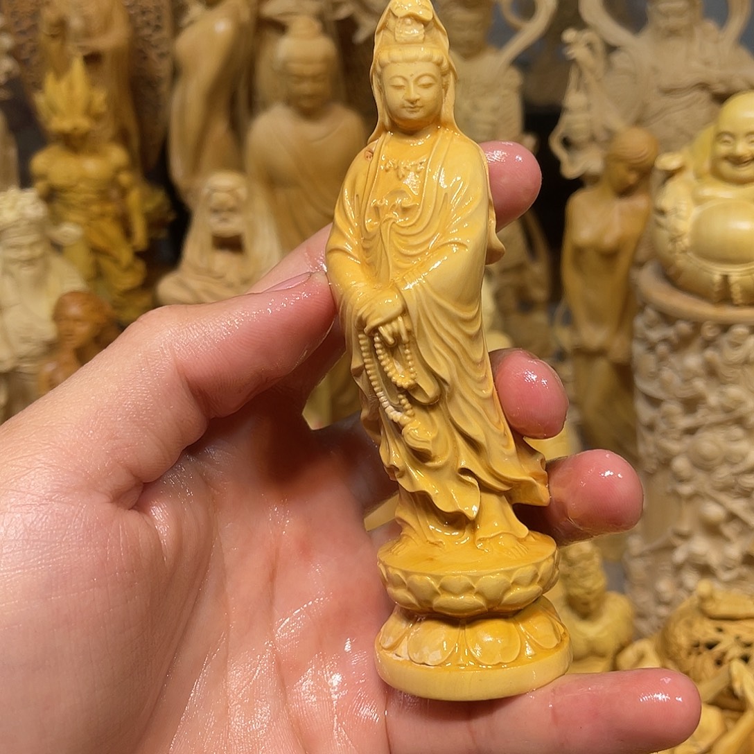 黄杨木瑕疵小念珠