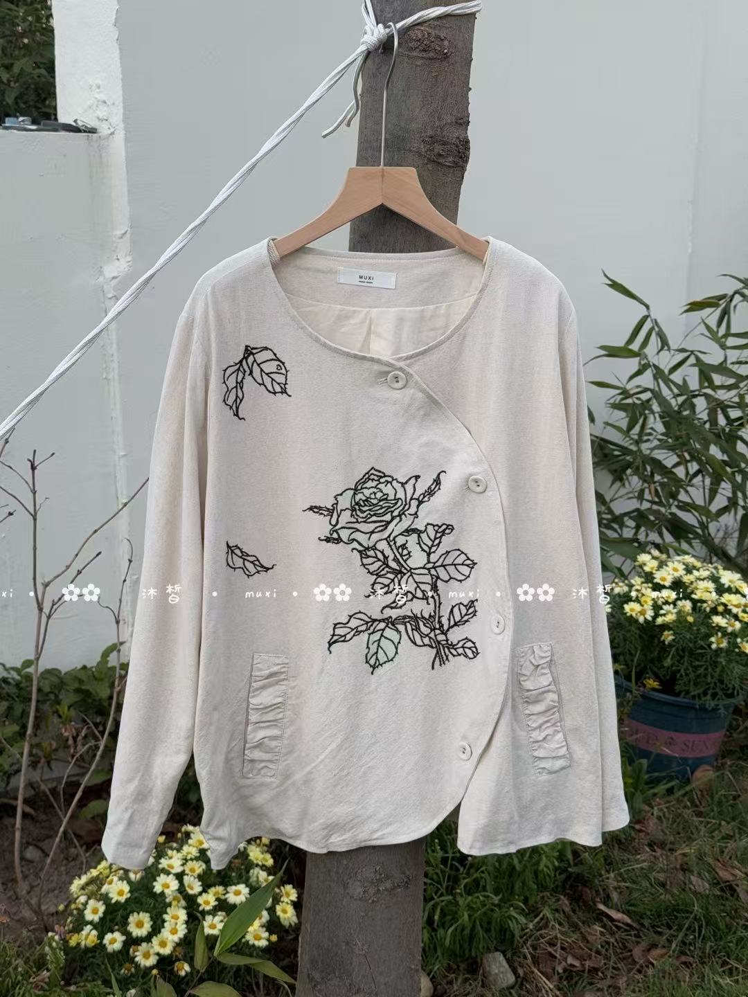 叨叨推荐款 MX#8125#刺绣外套 FL