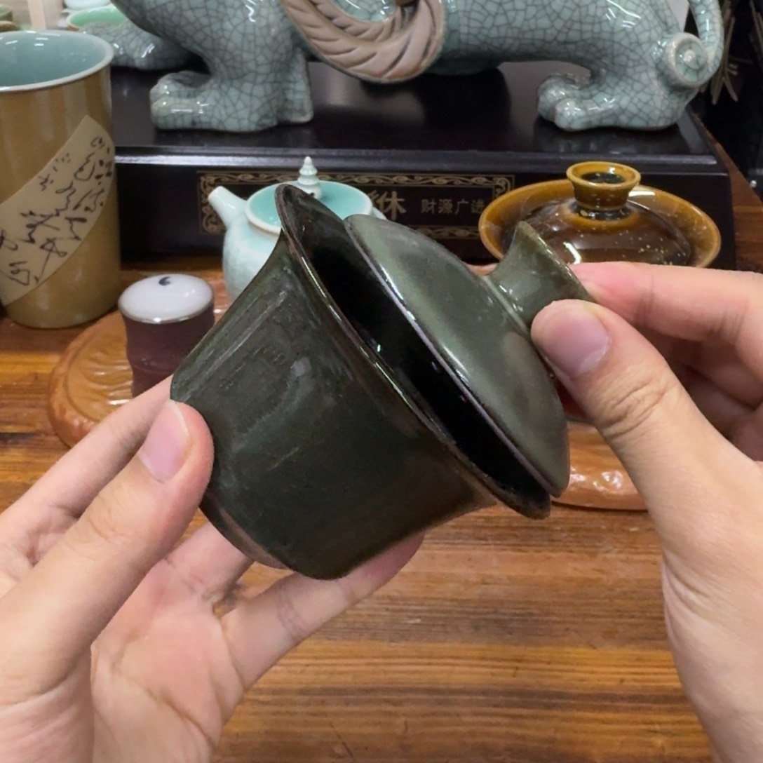 龙泉青瓷茶具微瑕7706