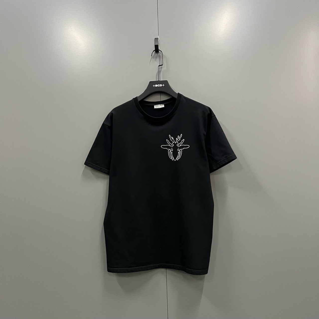 95新 DIOR/迪奥 （jp）218 Dior黑色蜜蜂图案印花短袖 M码