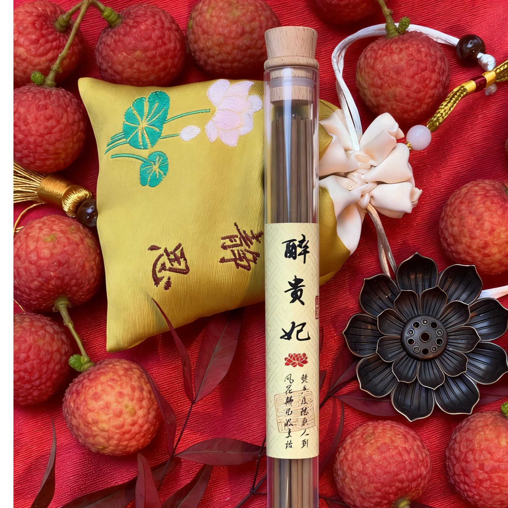 海南荔枝香贵妃线香天然手工线香