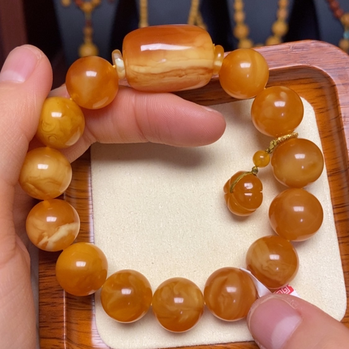 【闪购商品】蜜蜡手链未镶嵌手串