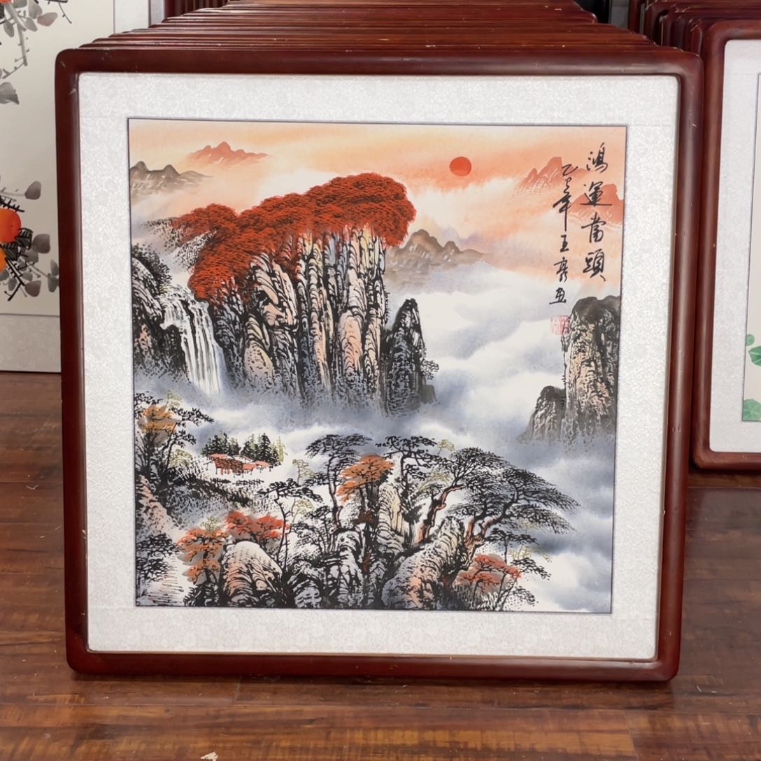 国画带框尺寸63*63厘米
