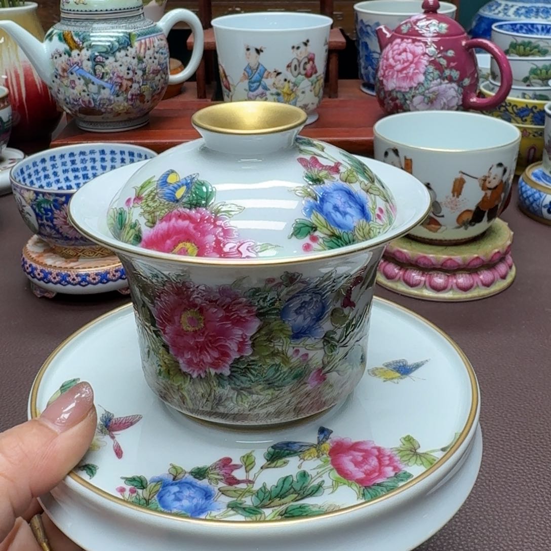 瓷片景德镇仿古手工制作精品展示