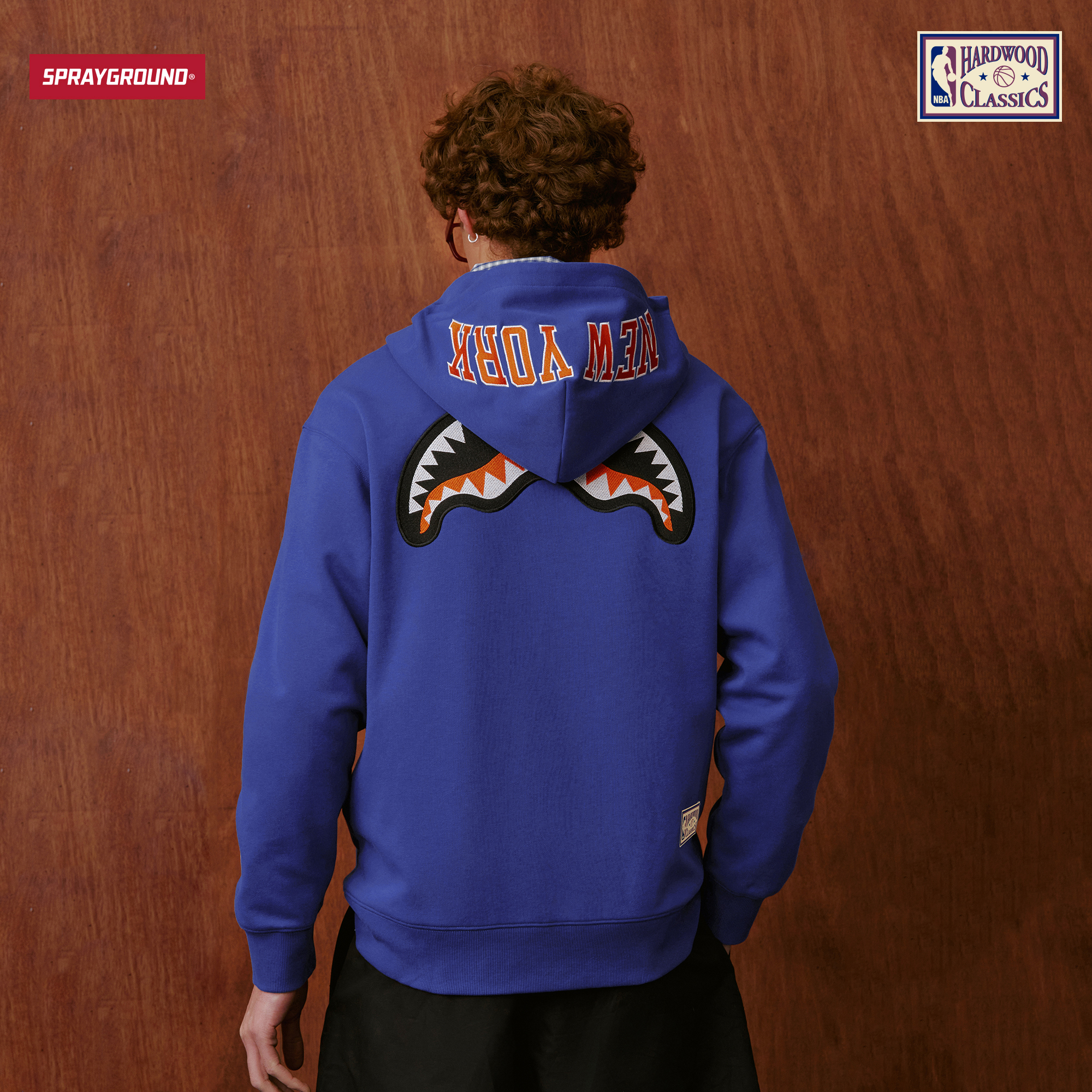 SPRAYGROUND I NBA HWC联名系列鲨鱼嘴球队款情侣运动卫衣合集HD