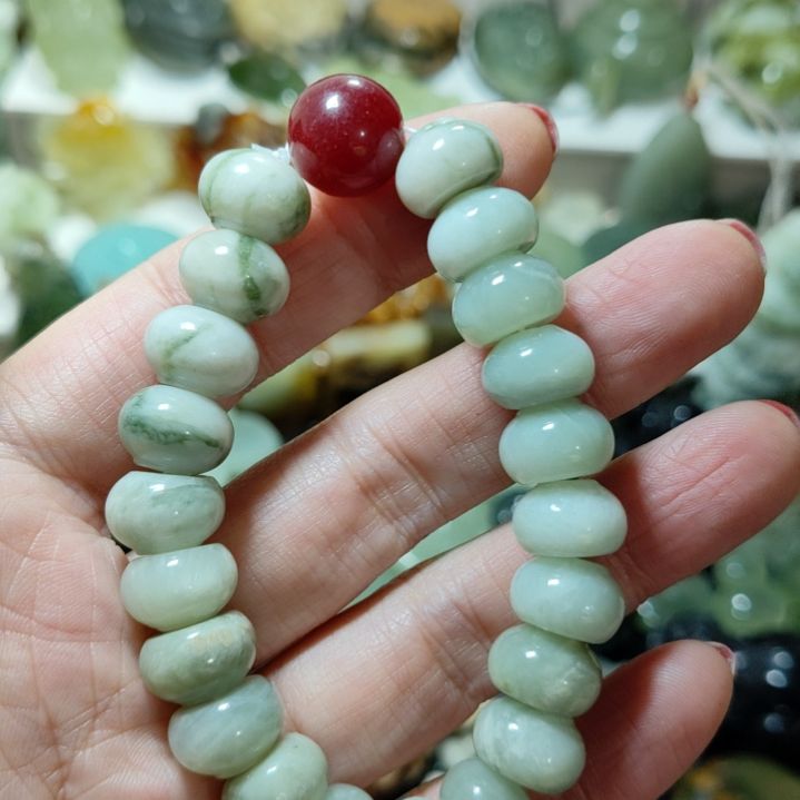 岫玉手串款式未镶嵌