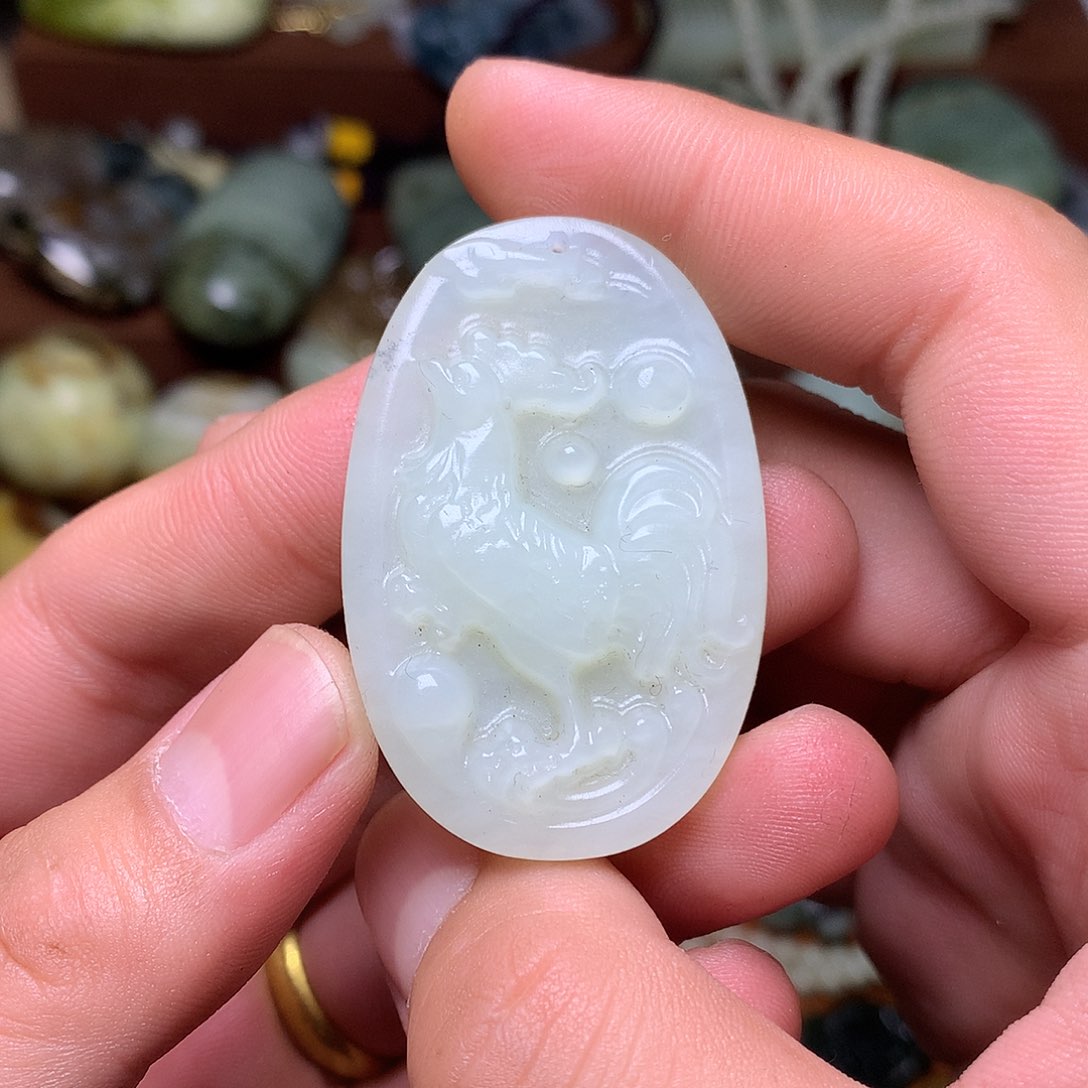 未镶嵌岫玉岫玉手把件挂件