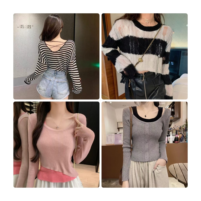 【11月22号】显瘦设计感小个子针织女款上衣